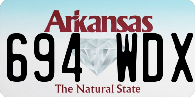 AR license plate 694WDX
