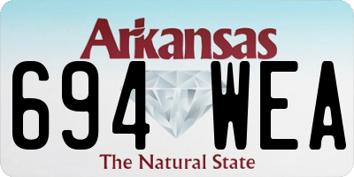 AR license plate 694WEA
