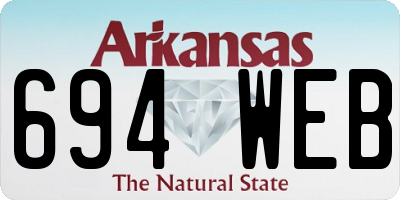 AR license plate 694WEB