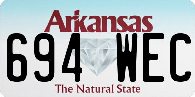 AR license plate 694WEC