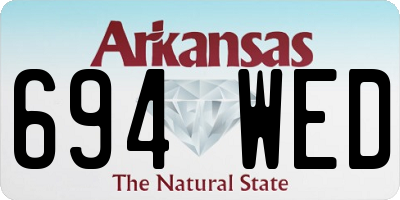 AR license plate 694WED
