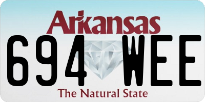 AR license plate 694WEE