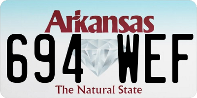 AR license plate 694WEF
