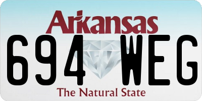 AR license plate 694WEG