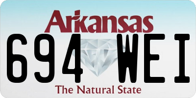 AR license plate 694WEI