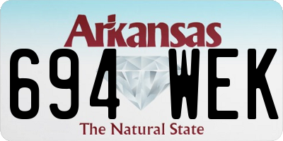 AR license plate 694WEK