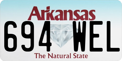 AR license plate 694WEL