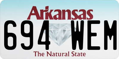AR license plate 694WEM