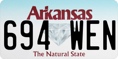 AR license plate 694WEN