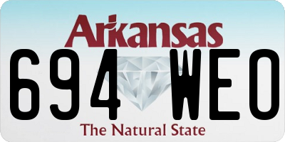 AR license plate 694WEO