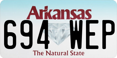 AR license plate 694WEP