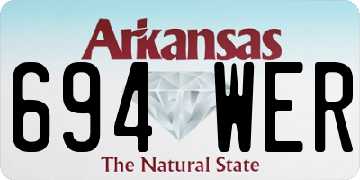 AR license plate 694WER