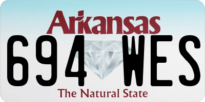 AR license plate 694WES