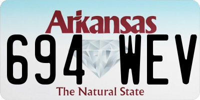 AR license plate 694WEV