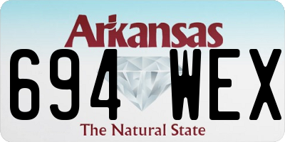 AR license plate 694WEX