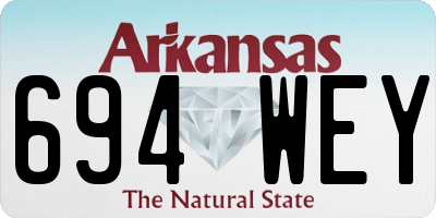 AR license plate 694WEY