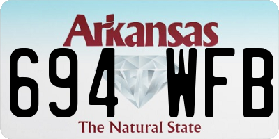 AR license plate 694WFB