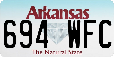 AR license plate 694WFC