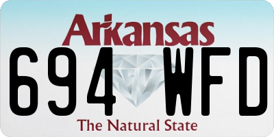 AR license plate 694WFD