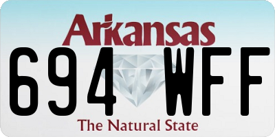 AR license plate 694WFF
