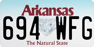AR license plate 694WFG