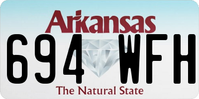AR license plate 694WFH