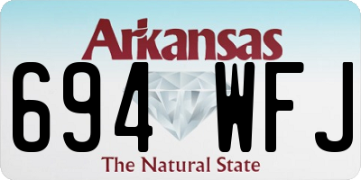 AR license plate 694WFJ