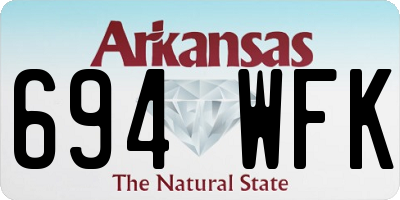 AR license plate 694WFK