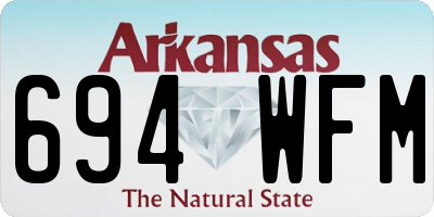 AR license plate 694WFM