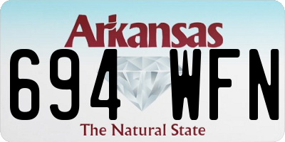 AR license plate 694WFN