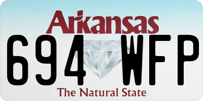 AR license plate 694WFP