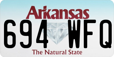 AR license plate 694WFQ