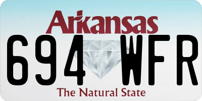 AR license plate 694WFR