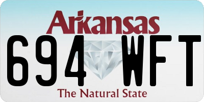 AR license plate 694WFT
