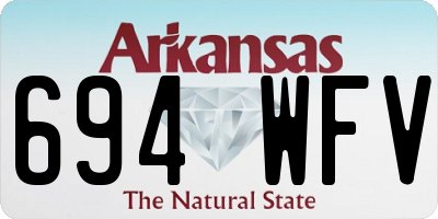 AR license plate 694WFV