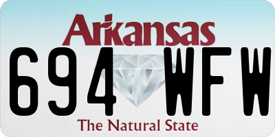 AR license plate 694WFW