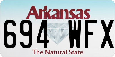 AR license plate 694WFX