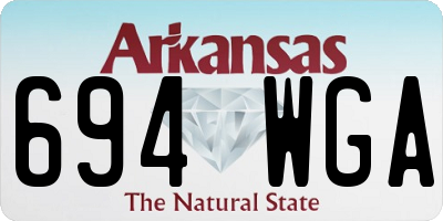 AR license plate 694WGA