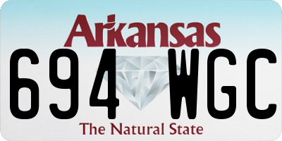 AR license plate 694WGC