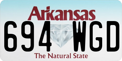 AR license plate 694WGD