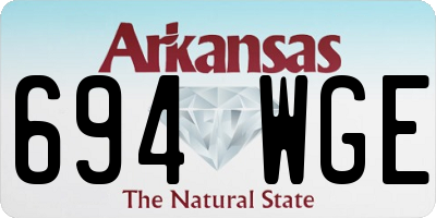 AR license plate 694WGE