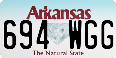 AR license plate 694WGG