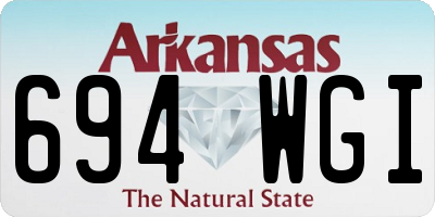 AR license plate 694WGI