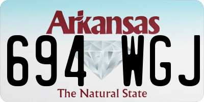 AR license plate 694WGJ