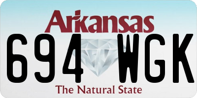 AR license plate 694WGK