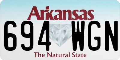AR license plate 694WGN