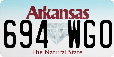 AR license plate 694WGO