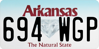AR license plate 694WGP