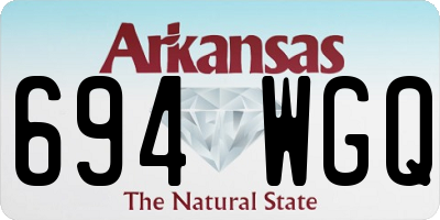 AR license plate 694WGQ