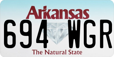 AR license plate 694WGR